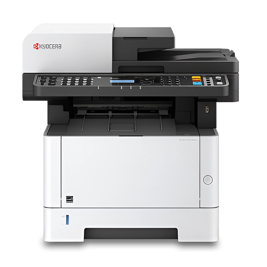 Kyocera ECOSYS PA4500X, a top-rated home office printer and best printer for small business, showcasing its sleek, compact design. This quality printer is ideal for home use, offering a powerful solution for domestic printing needs.
