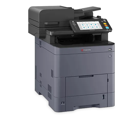 TASKalfa MA4500ci color multifunction printer quick start guide image showcasing Kyocera’s high‑performance A4 MFP for business workgroups.