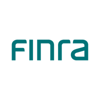 The FINRA logo, with the word "FINRA" in a dark teal, sans-serif font, is shown on a white background.