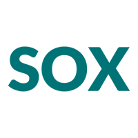 SOX (Sarbanes-Oxley Act) logo, which indicates compliance with regulations for financial reporting.