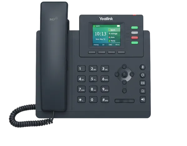 Yealink T33G IP phone with color display supporting Elevate Technology cloud VoIP business communication systems.