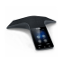 Elevate Technology image of a black Yealink CP925 conference phone with a sleek, T-shaped design, fabric grille, and color touchscreen interface.