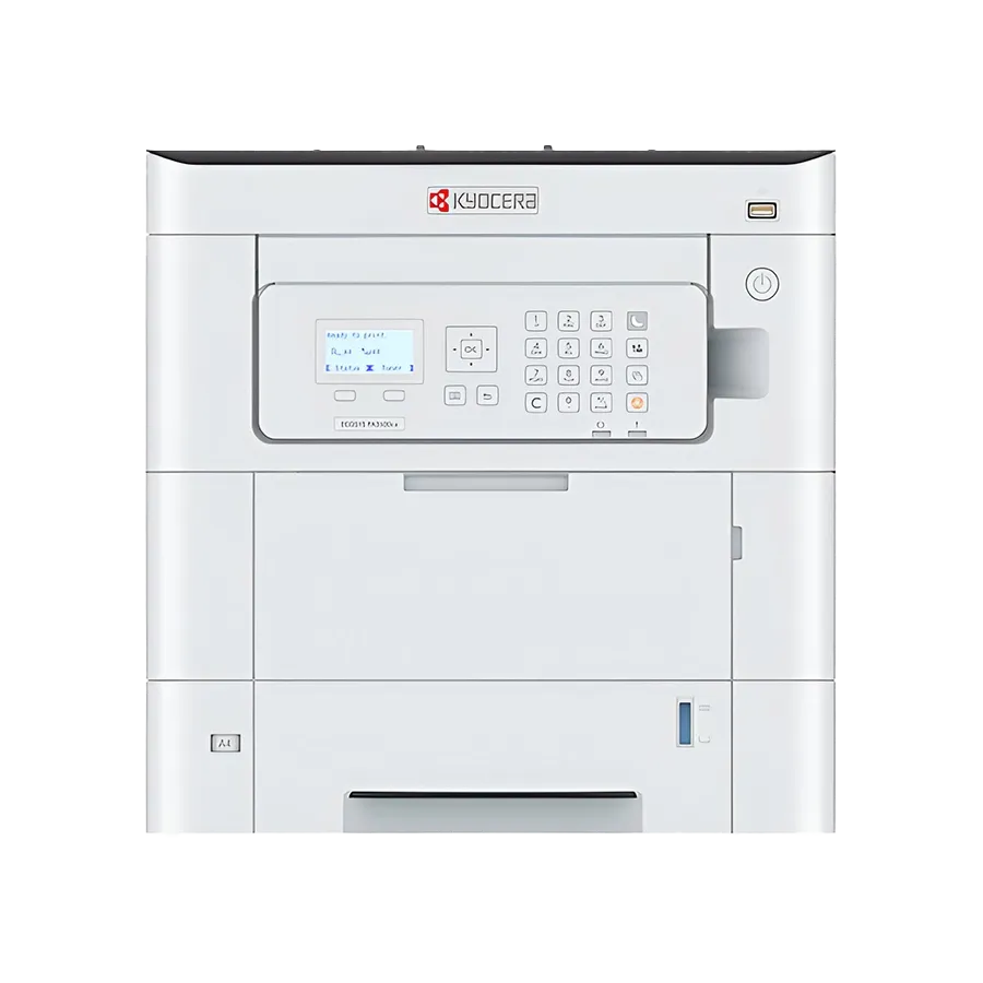 A front view of the best printer, Kyocera ECOSYS PA4500X printer.