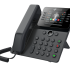 Mobile screenshot of an Elevate V64 IP Desk Phone product page featuring a large color display, optimized for cloud hosting, business email, and cloud email by Elevation Technology.