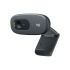 Elevate Technology close-up of a Logitech C270 HD webcam in dark gray.