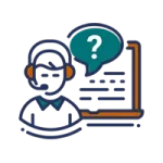 A stylized icon representing Elevate Technology's application support services. 