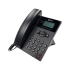 Elevate Technology black Polycom VVX 150 VoIP desk phone with a small monochrome screen, number pad, and handset resting on the base.