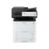 A front view of the Kyocera ECOSYS MA3500cifx. This quality all in one office printer is a top rated home office printer and the best printer for small business, featuring a prominent color touchscreen and a multi-function design.
