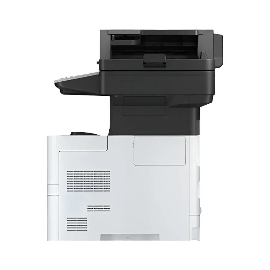 close-up shot of the front-facing USB port on the Kyocera ECOSYS MA4500ifx. This convenient feature helps make it a quality all in one office printer and the best printer for small business.