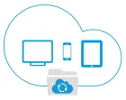 Mobile screen showing ShareSync cloud file sharing for secure business access and collaboration on the go.