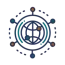 Network management icon illustrating Elevate Technology’s proactive monitoring and IT support services in The Woodlands, TX.