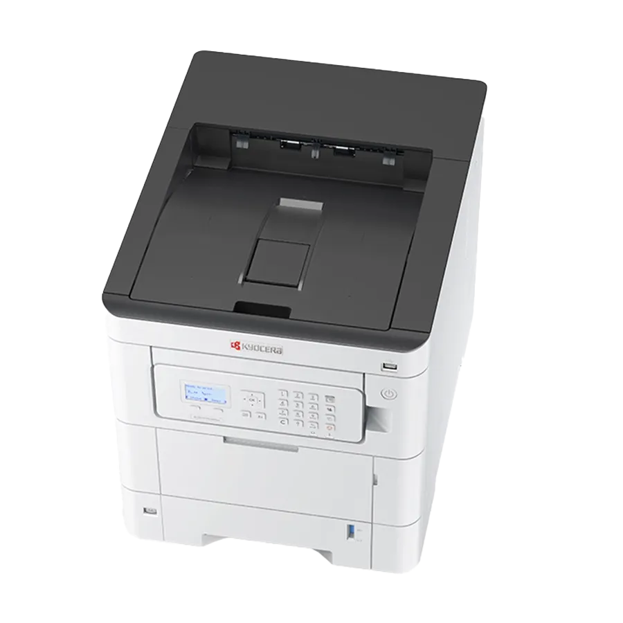A top-down, angled view of a Kyocera ECOSYS PA4500X printer.