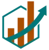 Predictive analytics and decision support logo representing AI-driven dashboards that turn data into real-time business insights.