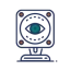 Security cameras icon representing Elevate Technology’s managed IT services providing video monitoring in Fort Worth.