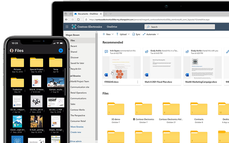 A professional image for Elevate Technology's file management and cloud services.
