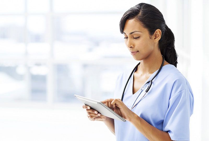 A professional stock photo for Elevate Technology's services for the healthcare industry. 